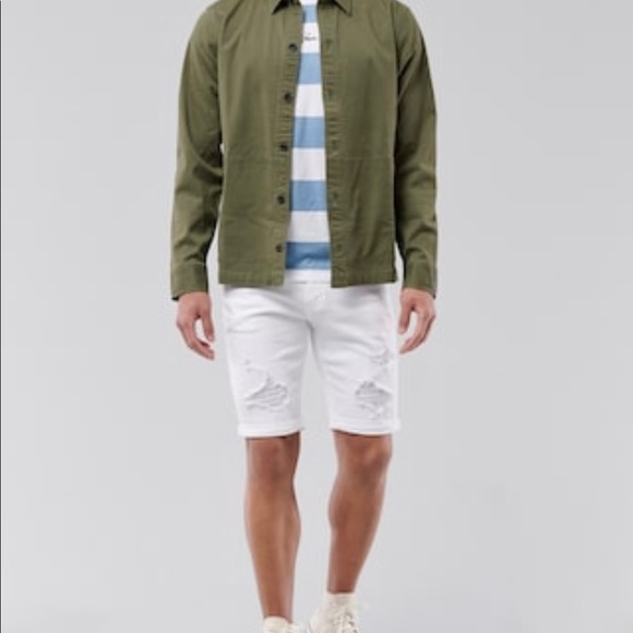 Men’s Hollister Epic Flex Skinny Denim Shorts 9” - Picture 9 of 10